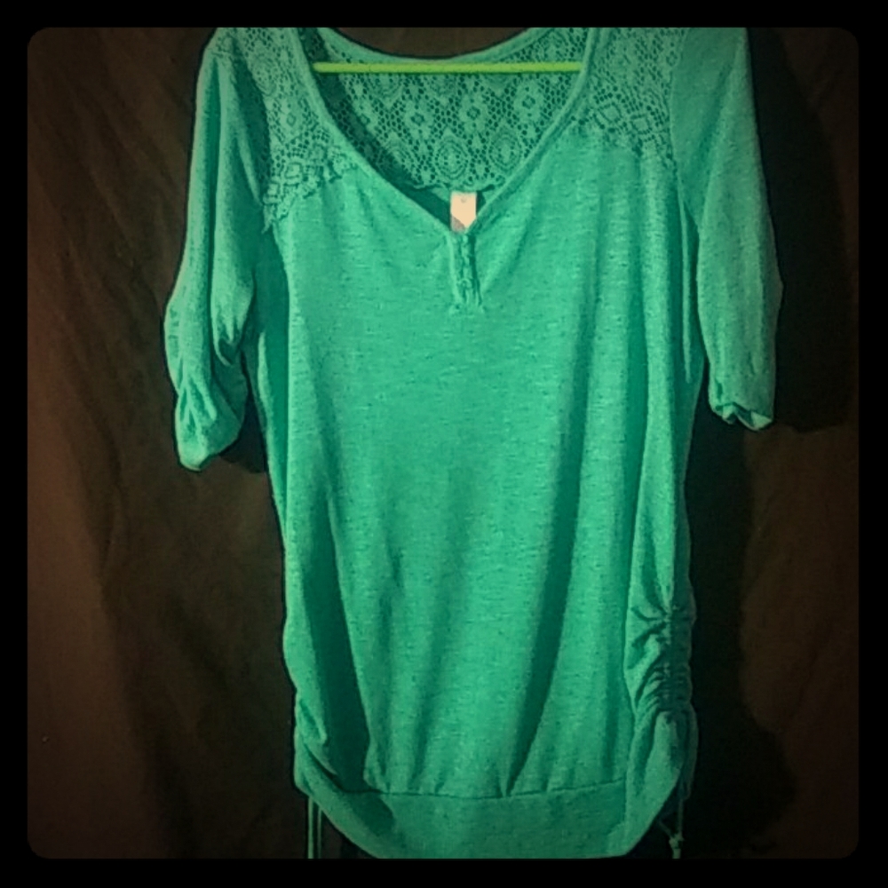 Sea foam green springtime top